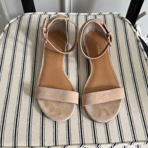 Jcrew Elegant Tan suede Women's ankle strap Sandals